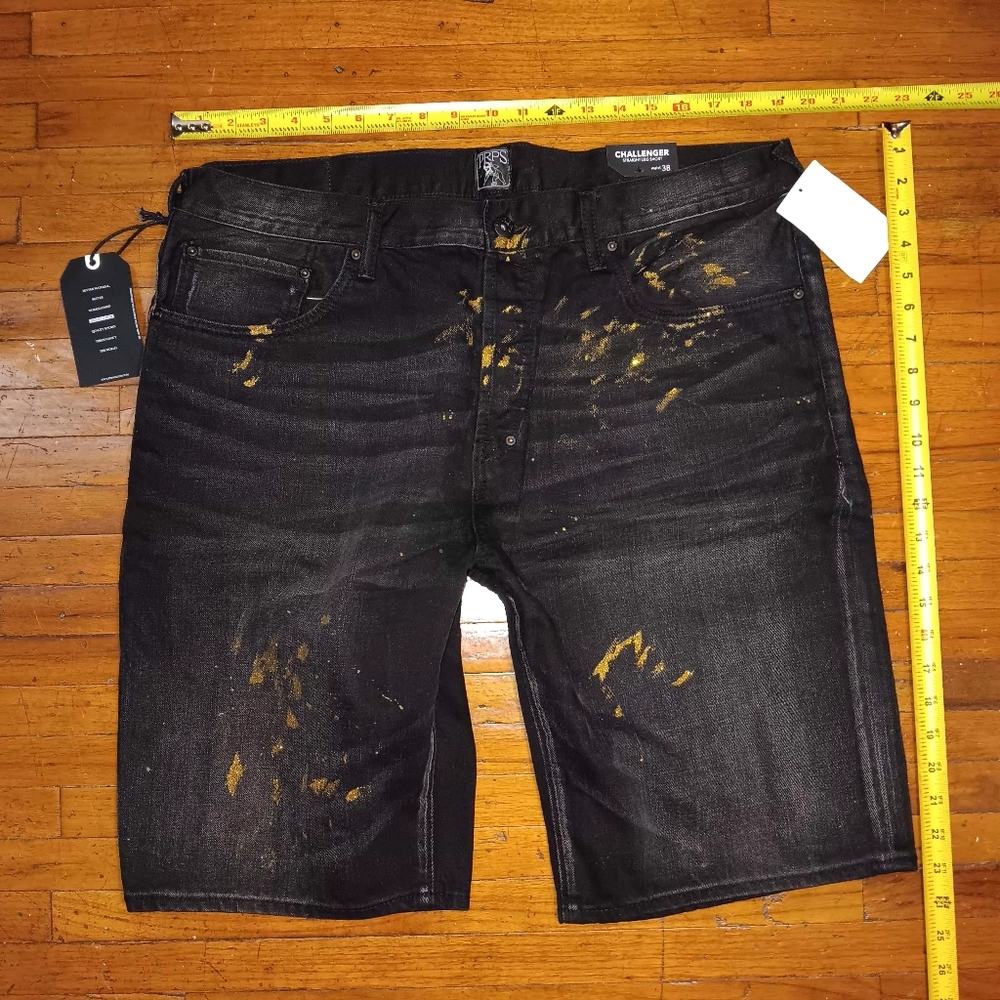 Men's Black Jeans Shorts - Picture 4 of 5
